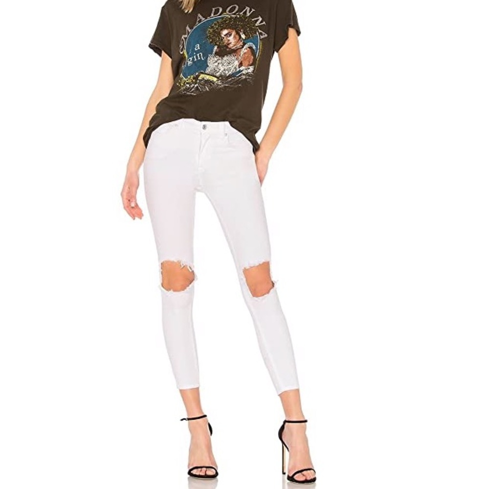Free People Busted Out Knee Skinny Jeans
